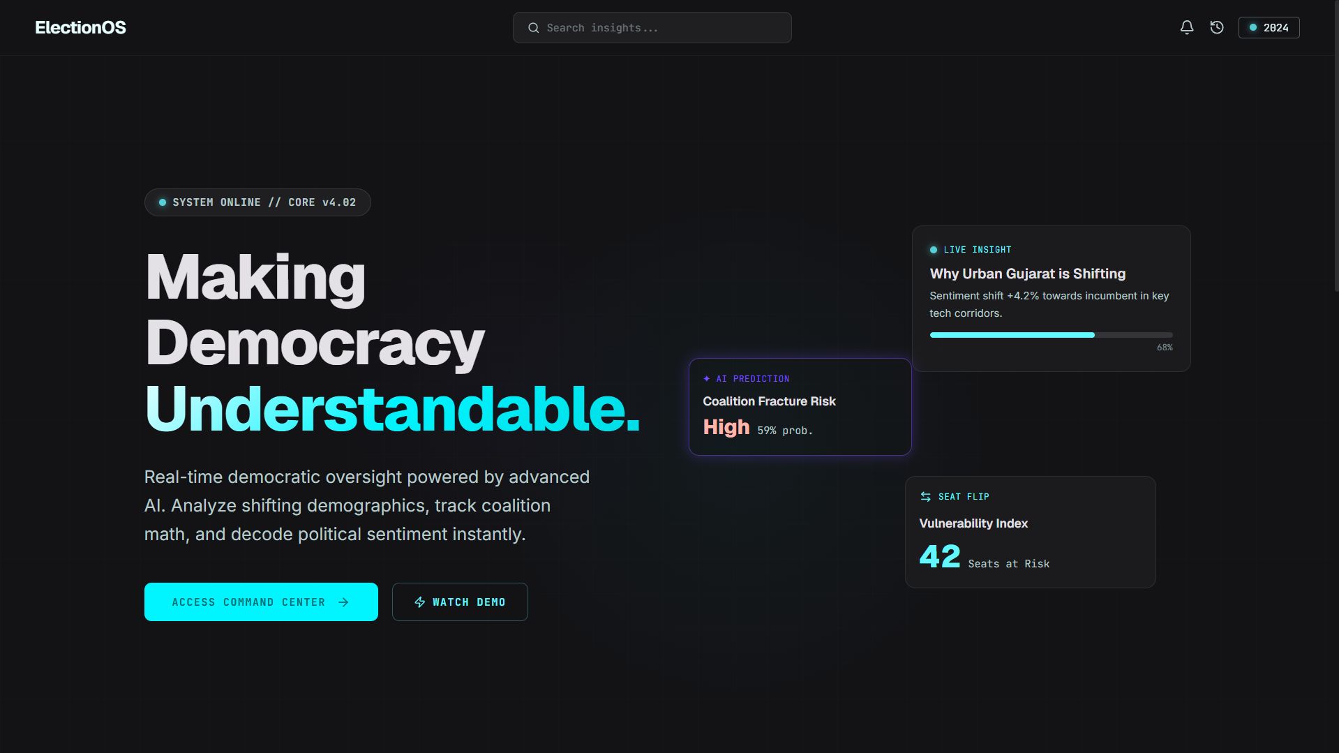 ElectionOS — Civic Intelligence & Electoral Analytics